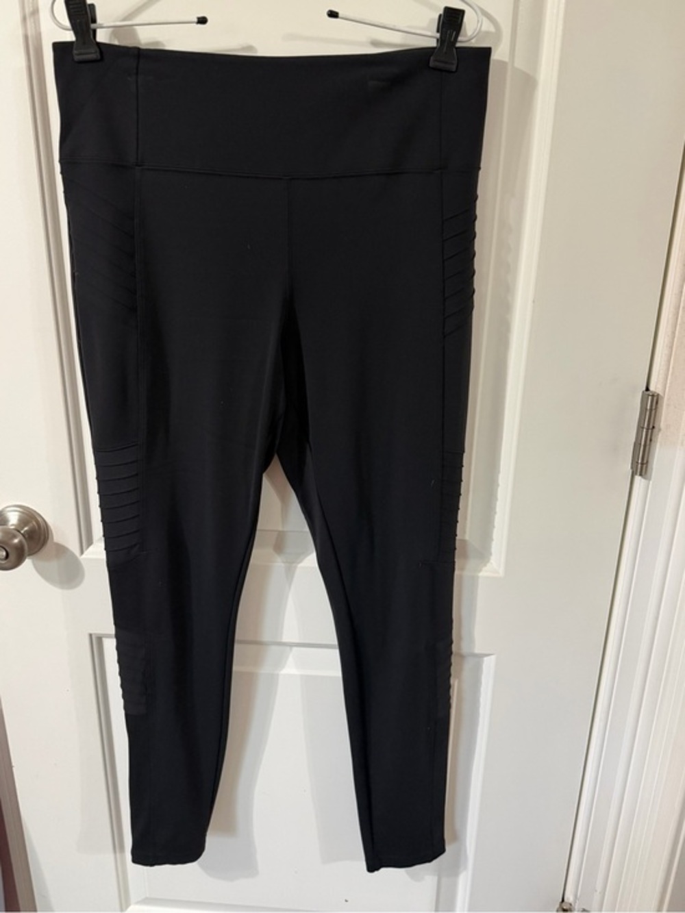 Athleta Delancey Moto Tight Black High Rise Leggings - Women’s Size Large